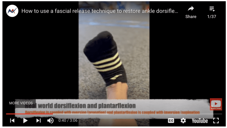 Hands on WEDNESDAY – Restoring ankle Dorsiflexion